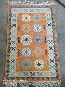 Hand Woven Kilim Magadh Carpet | Durries