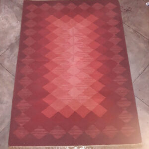 Handwoven Maroon Pooja Durry